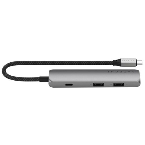 Satechi 4-in-1 USB-C Slim Multi-Port Adaptor Space Grey