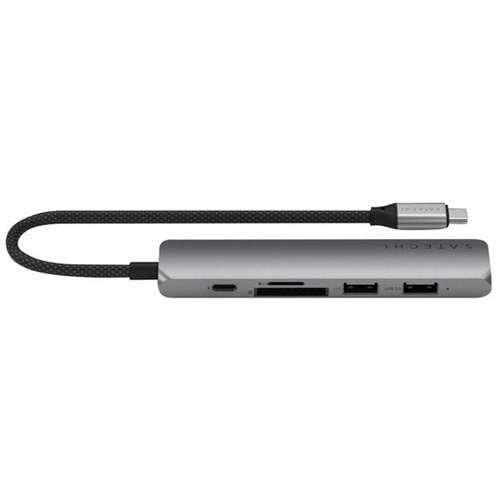 Satechi 6-in-1 USB-C Slim Multi-Port Adapter Space Grey