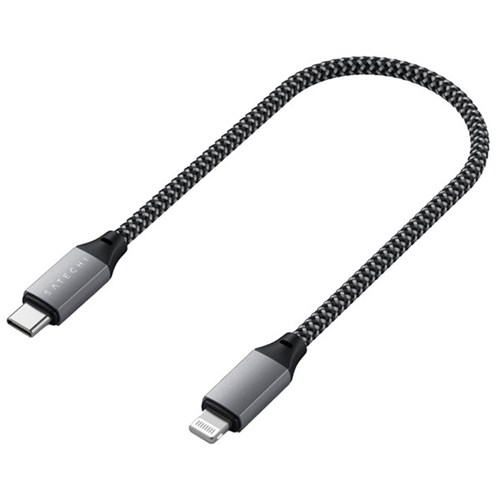 Satechi USB-C to Lightning Short Cable 250mm Space Grey