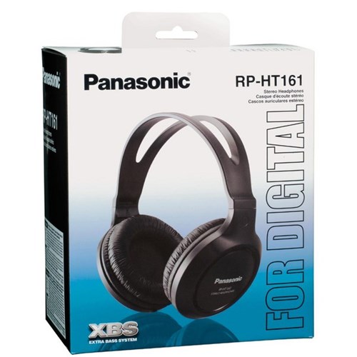 Panasonic RP-HT161 Wired Over Ear Headphones Black