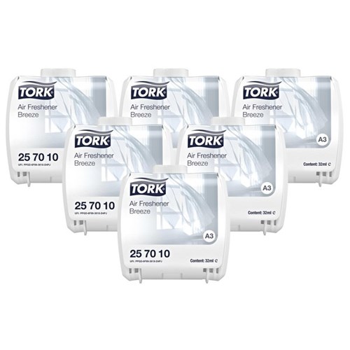 Tork A3 Constant Air Freshener Refill Breeze 257010 32ml, Carton of 6