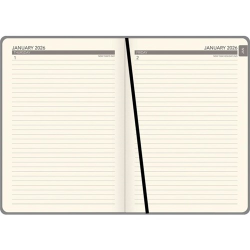 Collins A51 Executive Diary A5 1 Day Per Page 2026 Grey