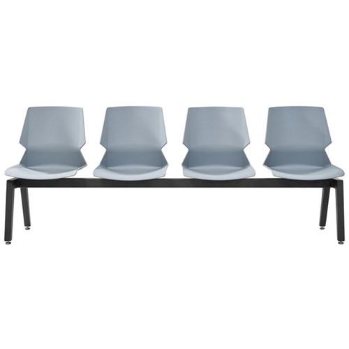 Sylex Prism 4 Seat Beam Chair Grey/Grey