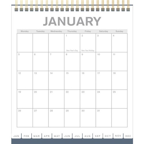 Collins Desk Calendar Top Opening 2026 NZ Bay