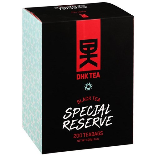 DHK Premium Black Teabags, Pack of 200