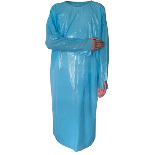 Eagle Protect Sleeved Smocks with Thumbhooks Blue, Carton of 200