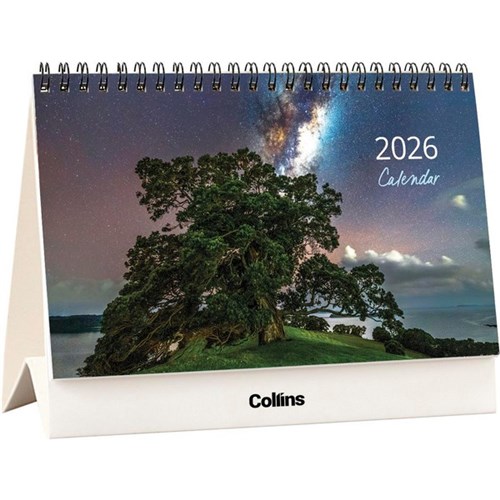 Collins Desk Calendar Month To View 2026