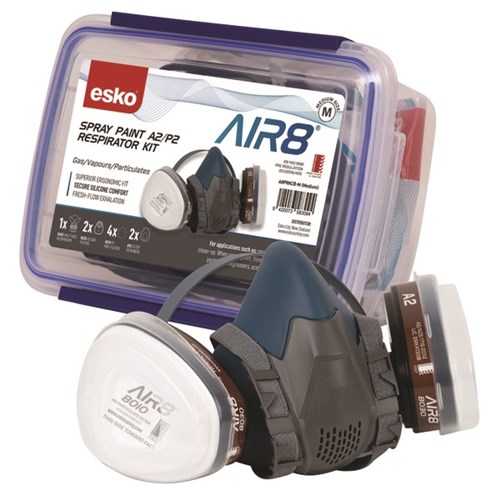 Esko AIR8 Spray Paint Respiratory A2/P2 Clipbox Kit
