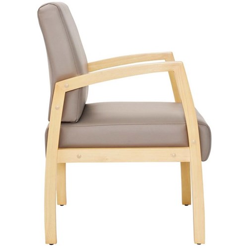 Buro Bella Guest Chair Dillon Fabric/Stratus Lacquer Finish