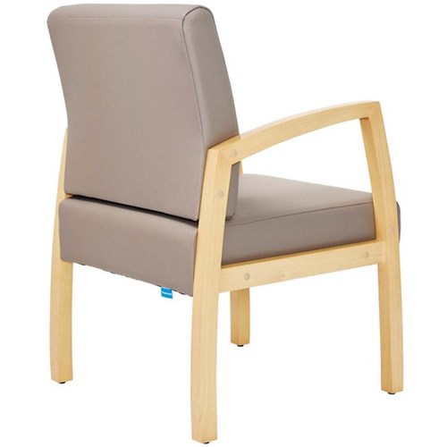 Buro Bella Guest Chair Dillon Fabric/Stratus Lacquer Finish