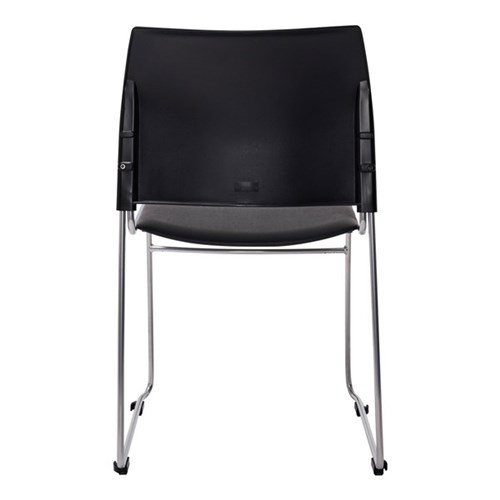 Maxim Visitor Chair Black/Silver (Min. Order Qty 4)