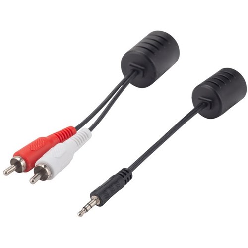 Dynamix Stereo 3.5mm & RCA Connector to RJ45 Adapter