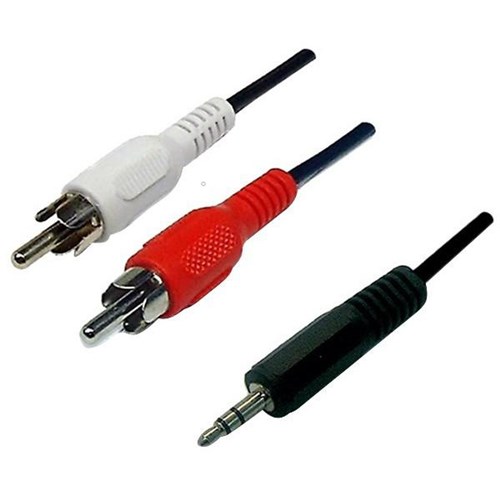 Dynamix Stereo Cable 3.5mm Plug to 2 RCA Plugs 10m
