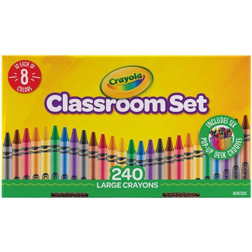 Crayola Large Crayons Classroom Set, Pack of 240