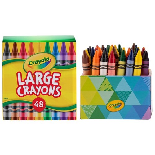 Crayola Large Crayons, Pack of 48