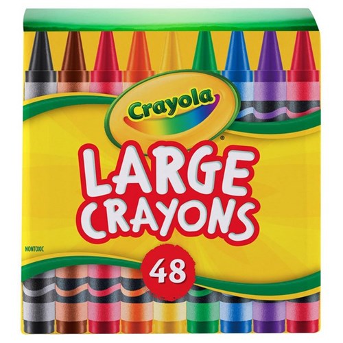 Crayola Large Crayons, Pack of 48