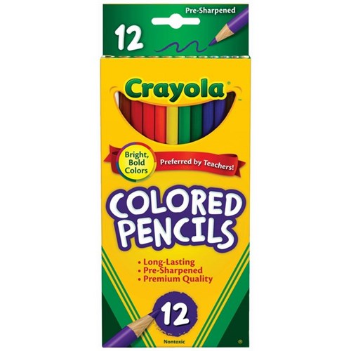 Crayola Coloured Pencils, Pack of 12