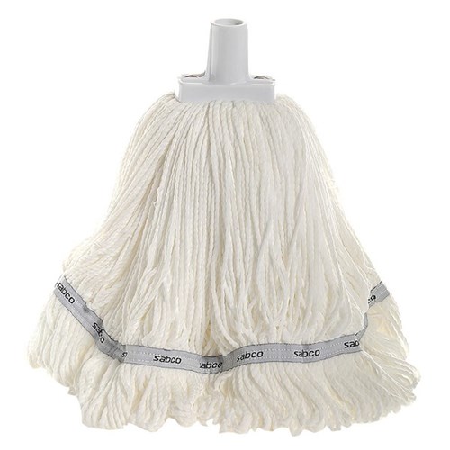 Sabco Microfibre Mop Head Round White 350g