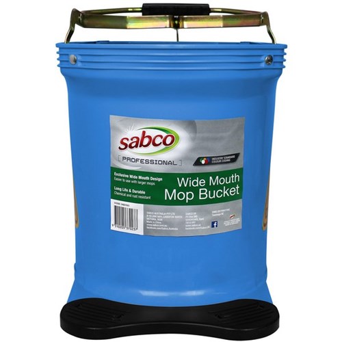 Sabco Wide Mouth Mop Bucket 16L Blue 