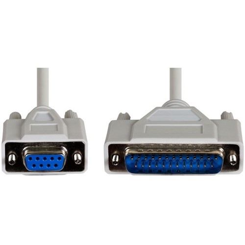 Dynamix PC AT Serial Printer Cable 2m White