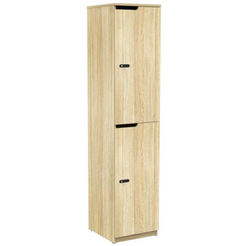 Knight Cubit 2 Door Locker Atlantic Oak