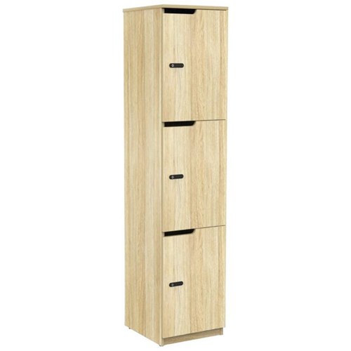Knight Cubit 3 Door Locker Atlantic Oak
