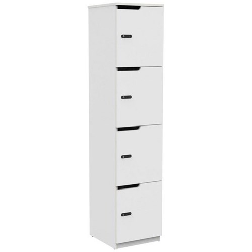 Knight Cubit 4 Door Locker White