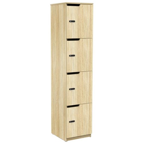 Knight Cubit 4 Door Locker Atlantic Oak