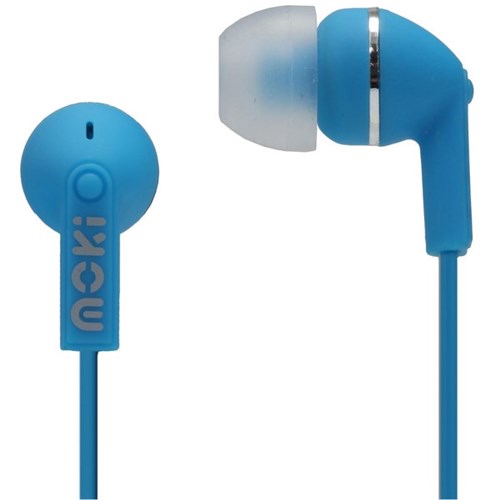 Moki Dots Noise Isolation Earbuds Blue
