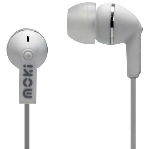 Moki Dots Noise Isolation Earbuds White