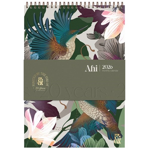 FLOX Wall Calendar 2026 Ahi