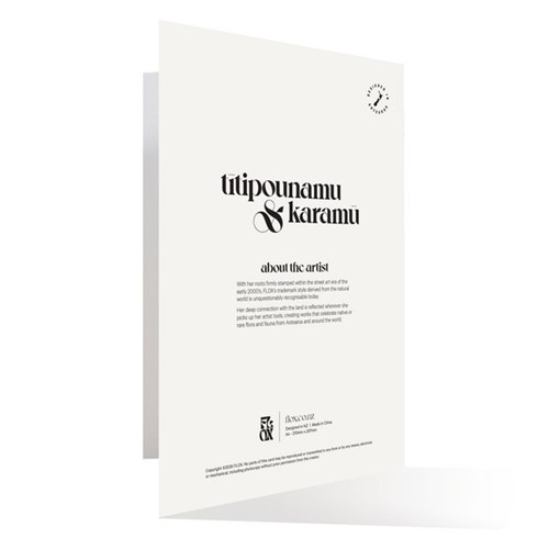 FLOX A4 Leaving/Birthday Card Titipounamu & Karamu 