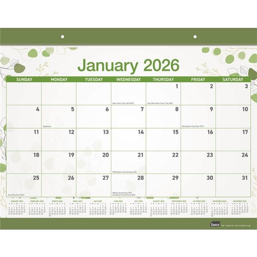 Sasco Eco Desk Planner Large 480X340mm 2026