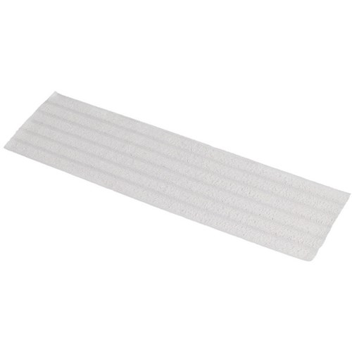 Sabco Microfibre Disposable Flat Mop Pads White, Pack of 50