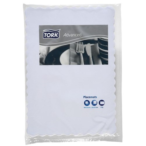 Tork Advance Placemats White 350x245mm, Pack of 100