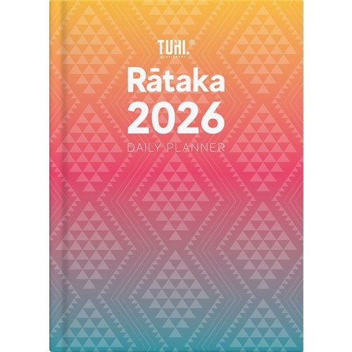 Tuhi A41 Bilingual Diary A4 Day Per Page Rataka 2026 Rangi