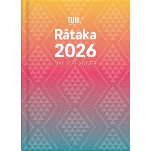 Tuhi B51 Bilingual Diary Day Per Page Rataka 2026 Rangi