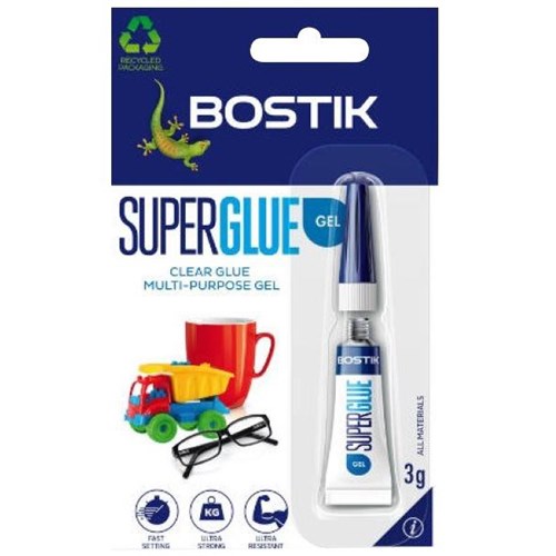 Bostik Superglue Gel 3ml Clear