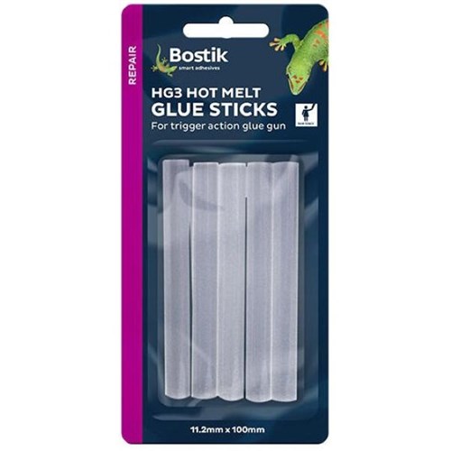 Bostik HG3 Hot Melt Glue Sticks, Pack of 10