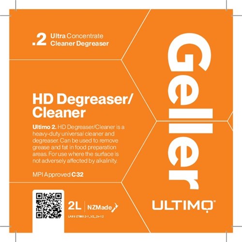 Geller Ultimo 2 Heavy Duty Cleaner & Degreaser 2L