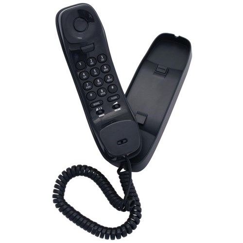 Uniden FP1100BLK Slimline Mountable Corded Phone Black