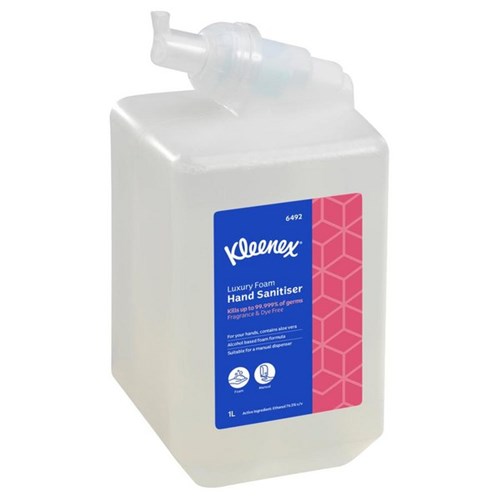 Kleenex Alcohol Foam Hand Sanitiser 1L, Carton of 6