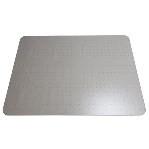 Advance Matting Underlay Polycarbonate Chair Mat Rectangle With Spikes 900x1200mm Clear