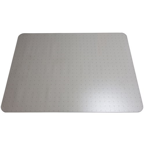 Advance Matting Underlay Polycarbonate Chair Mat Rectangle With Spikes 1200x1300mm Clear
