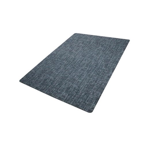 Advance Matting PET Carpet on Rubber Chair Mat 900x1200mm Grey