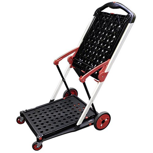 Richmond Wheel KartR Folding Trolley with Basket Black/Red