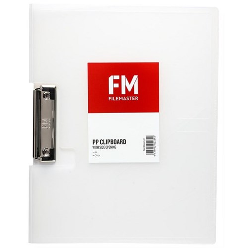 FM Vivid A4 Side Opening Clipboard Clear