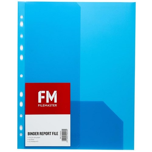 FM Vivid A4 Binder Report File Pack 4 Assorted Colours