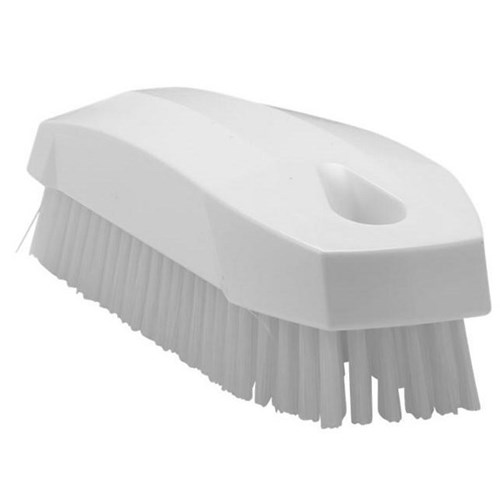 Vikan Nail Brush Stiff Bristle 130mm Small White