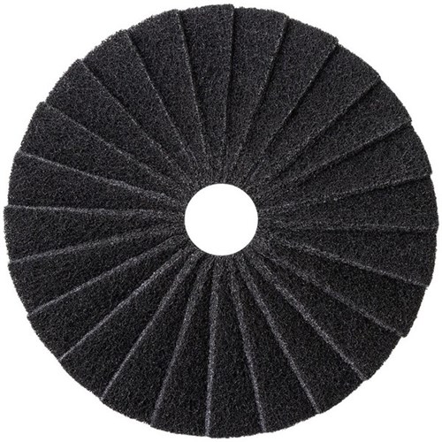 Glomesh Turbo Strip Floor Pad Black, Carton of 4